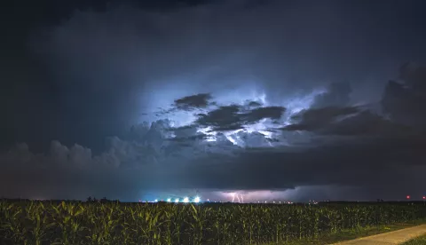 01.07.2020., Zagreb - Snazan cumulonimbus koji je donio tucu u okolici Zagreba.rrPhoto: Bruno Fantulin/PIXSELL