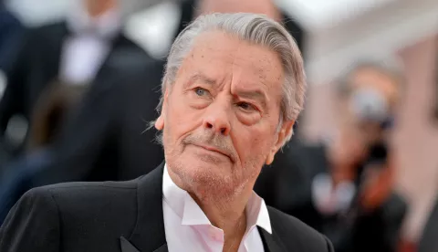 File photo dated May 19, 2019 - Alain Delon attending the premiere of The Hidden Life during 72nd Cannes Film Festival in Cannes, France - Alain Delon eldest son Anthony Delon announced in Paris Match on Wednesday that he had lodged a complaint against his sister, Anouchka, on 7 November. He accuses her of hiding their father's state of health from him and their brother Alain-Fabien. "She clearly put him in danger", he says, adding that his sister "gave him no choice" about filing a police report. "He added that his sister had never informed the siblings "that between 2019 and 2022, Alain Delon had undergone five cognitive tests during his visits to the clinic in Switzerland, none of which he passed". Photo by Julien Reynaud/APS-Medias/ABACAPRESS.COM Photo: Reynaud Julien/APS-Medias/ABACA/ABACA