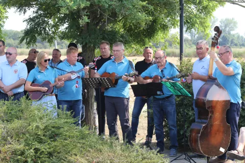 Nemetin, 14. 08. 2024, Dan sijećanja na zatočenike srpskih logora i 32. obljetnica največe razmijene zarobljenika u Nemetinu. Damir Buljević, Mato Lukić, Dragan Vulin..snimio GOJKO MITIĆ