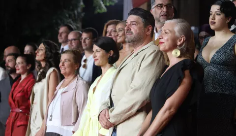 16.08.2024., Sarajevo, Bosna i Hercegovina - Brojne poznate osobe prosetale su crvenim tepihom 30. Sarajevo Film Festivala. Goran Navojec. Photo: Armin Durgut/PIXSELL