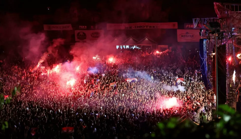 08.08.2024., Imotski - Nakon dvije goridine Marko Perkovic Thompson odrzao je svoj prvi samostalni koncert na stadionu Gospin dolac. Photo: Ivana Ivanovic/PIXSELL