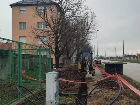 Radovi u naselju &Scaron;ećerana, veljača 2024.snimila Marija Le&scaron;ić Omerović