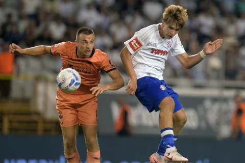 Split, 31.8.2024.- Utakmica 5. kola HNL-a Hajduk - Osijek na stadionu Poljud. foto HINA/ Mario STRMOTI?/ ua