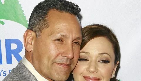 Leah Remini and husband Angelo Pagan at the 20th Anniversary Celebration of NRDC - Arrivals held at the Beverly Wilshire Hotel in Beverly Hills, CA, April 25, 2009. Photo Credit: Joseph Martinez/Picturelux Photo: Joseph Martinez/PictureLux/PICTURELUX