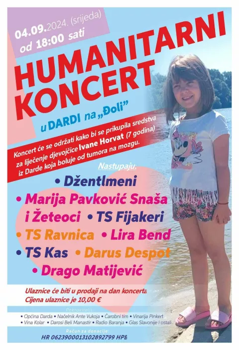 DARDAKONCRT ZA IVANU, NOVI PLAKAT, S NOVIM BROJEM RAČUNARUJAN 2024.