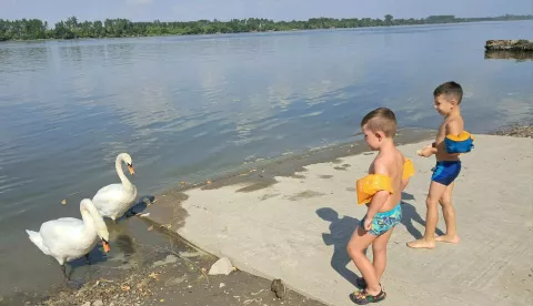 Na "dunavskom Zrću" u Šarengradu sezona kupanja ne jenjava