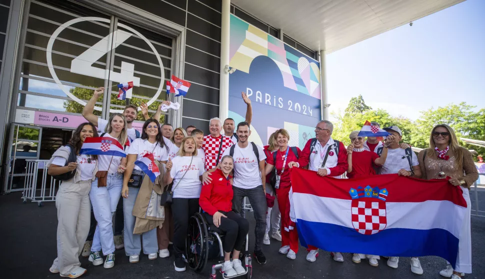 Pariz, 06.09.2024. - Dvoboj polufinala za žene, pojedinačno u kategoriji WS3, Juan Xue - Anđeča Mužinić Vincetić. foto HINA/ Daniel KASAP/ dk