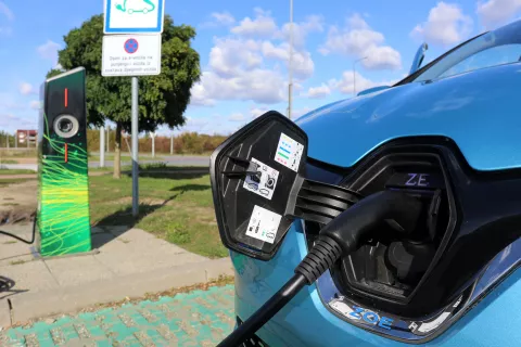 OSIJEK, 08. 10. 2020, Renault Zoe, elektricni automobil. Test, Auto Glas, E-punionica....snimio GOJKO MITIĆ