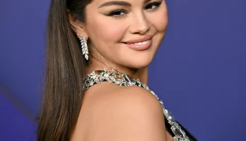 Selena Gomez arrives for the 76th annual Primetime Emmy Awards at the Peacock Theater in Los Angeles on Sunday, September 15, 2024. Photo by Chris Chew. Photo via Newscom Photo: CHRIS CHEW/NEWSCOM