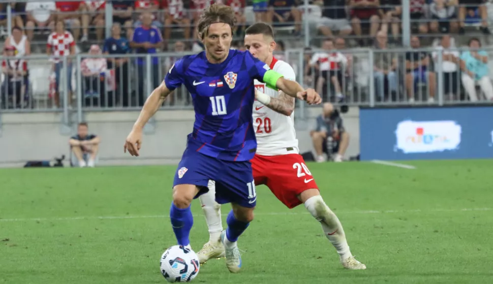 Osijek, 08. 09. 2024, Opus Arena, UEFA Nations League, nogometna utakmica Hrvatska - Poljska. Luka Modrić (10).snimio GOJKO MITIĆ