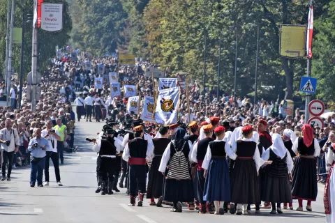 slavonija...Vinkovci...22.09.2024.59. Vinkovačke jeseni; svečani mimohod 70-tak KUD-ova, 30 zaprega i 60 konjanika;foto Gordan Panić