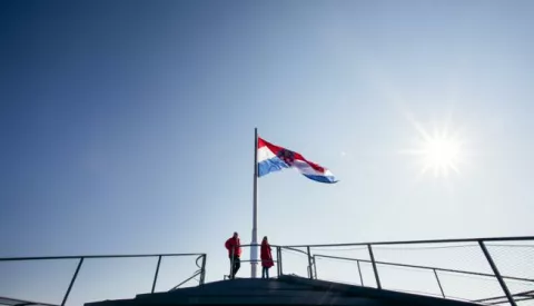 29.10.2021., Vukovar - Vukovarski Vodotoranj predstavlja simbol obrane Vukovara. Premda nije imao vojnu ulogu, vukovarski je toranj tijekom Domovinskog rata pogodjen s vise od 600 projektila koji su ga znatno ostetili ali ga nisu uspjeli srusiti. Nakon konzervatorskih radova obnovljeni vodotoranj otvoren je prosle godine i predstavlja simbol hrabrosti, stradanja i otpora u Domovinskom ratu. Photo: Emica Elvedji/PIXSELL