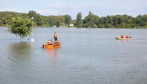 Poplave rujan 2024., Dunav kod Batine