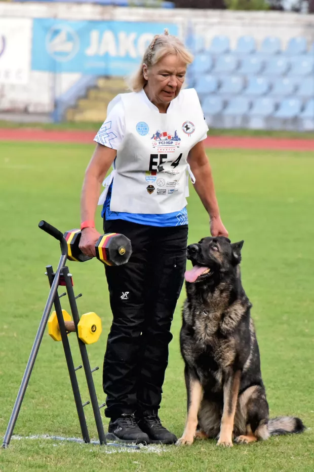 slavonija...Vinkovci...26.09.2024.stadion HNK Cibalia; FCI-IGP Svjetsko prvenstvo za radne pse;foto Gordan Panić