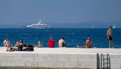 27.08.2023., Zadar - Grad je pun stranih gostiju. Photo: Dino Stanin/PIXSELL