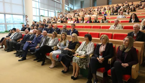 Osijek, 04. 10. 2024, FAZOS, Aula magna. Dan Fakulteta za odgojne i obrazovne znanosti, FOOZOS. Svecani program i dodjela nagrada. snimio GOJKO MITIĆ