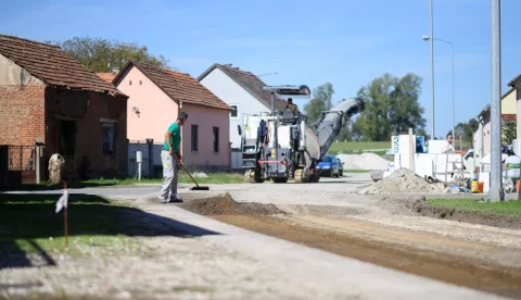 Radovi u Ulici Vojne krajine, listopad 2024.foto: Grad Županja