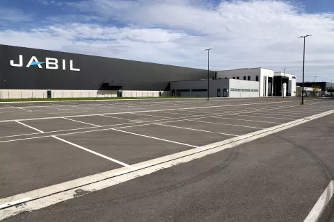 Osijek, 10. 10. 2024., Gospodarska zona Nemetin, Jabil, svečano otvorenje Jabil-aSNIMIO BRUNO JOBST
