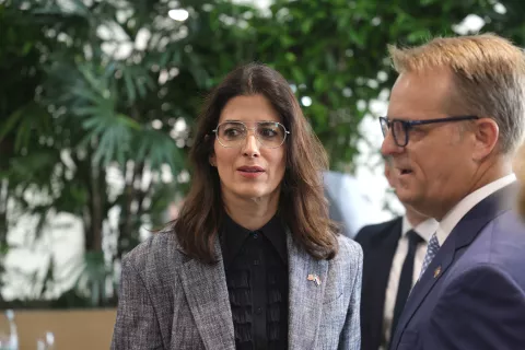 Osijek, 10. 10. 2024., Gospodarska zona Nemetin, Jabil, svečano otvorenje Jabil-a, Nathalie Rays - veleposlanica SAD; Fred McCoySNIMIO BRUNO JOBST