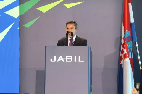 Osijek, 10. 10. 2024., Gospodarska zona Nemetin, Jabil, svečano otvorenje Jabil-a, Victor Manuel MoralesSNIMIO BRUNO JOBST