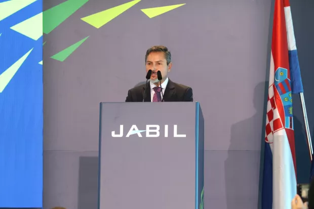 Osijek, 10. 10. 2024., Gospodarska zona Nemetin, Jabil, svečano otvorenje Jabil-a, Victor Manuel MoralesSNIMIO BRUNO JOBST