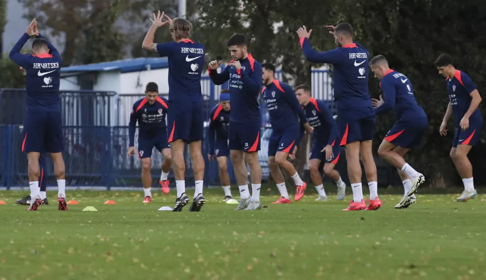 Zagreb, 09.10.2024. - Trening hrvatske nogometne reprezentacije pred utakmice Lige nacija protiv &Scaron;kotske i Poljske.foto HINA/ Lana SLIVAR DOMINIĆ/ lsd 