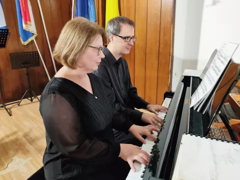 SLATINA, Klavirski duo Renata i Ivan Karša, 14.10.2024., snimio Petar Žarković