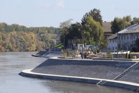 Osijek, 15. 10. 2024., promenada, spojena promenada, promenada uz Dravu, šetalište uz dravu, obilazakSNIMIO BRUNO JOBST