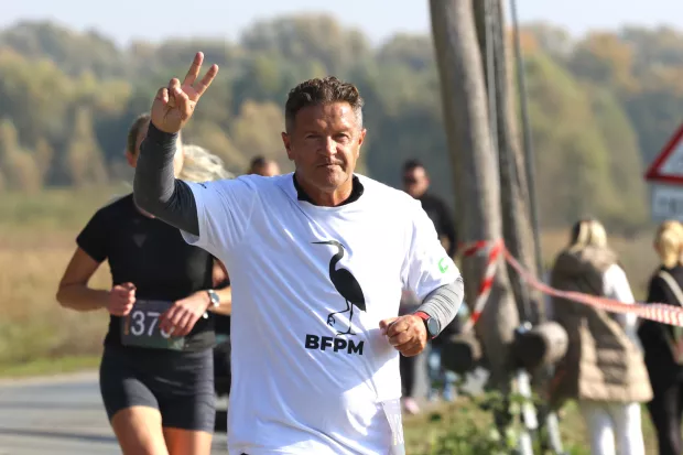 Kopačevo, 26. 10. 2024, 9. Baranjski Ferivi Polumaraton. Start 9. Baranjskog Ferivi Polumaratona, Utrka građana i &scaron;tafeta "1/x"... snimio GOJKO MITIĆ