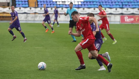 Osijek, 28. 09. 2024., Stadion Gradski vrt, Zrinski Osječko 1664 - Dubrava Tim kabel (Zagreb), SuperSport Prva ligaSNIMIO BRUNO JOBST