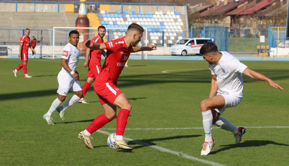 Osijek, 02. 11. 2024, Stadion Gradski vrt. Nogomet, Zrinski Osječko 1664 - Vukovar 1991, SuperSport Prva liga.snimio GOJKO MITIĆ