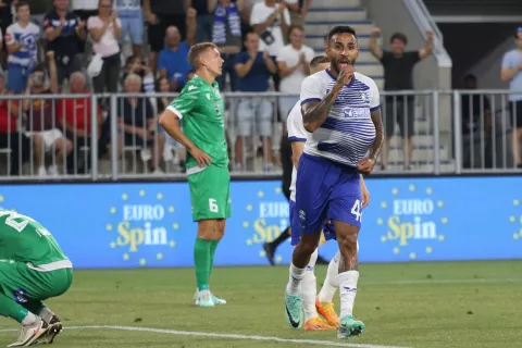 Osijek, 25. 07. 2'24, Opus Arena, Europska konferencijska liga, Drugo kolo kvalifikacija. Utakmica Osijek - FCI Levadia Tallinn. Renan Guedes (42).snimio GOJKO MITIĆ