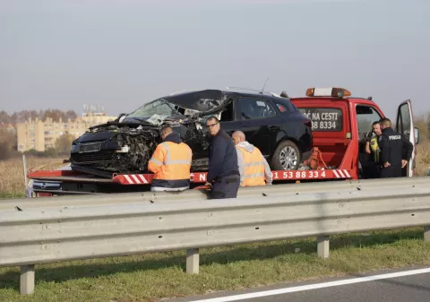 Osijek, 07. 11. 2024., Južna obilaznica, prometna nesreća, Renault Megane, policijaSNIMIO BRUNO JOBST