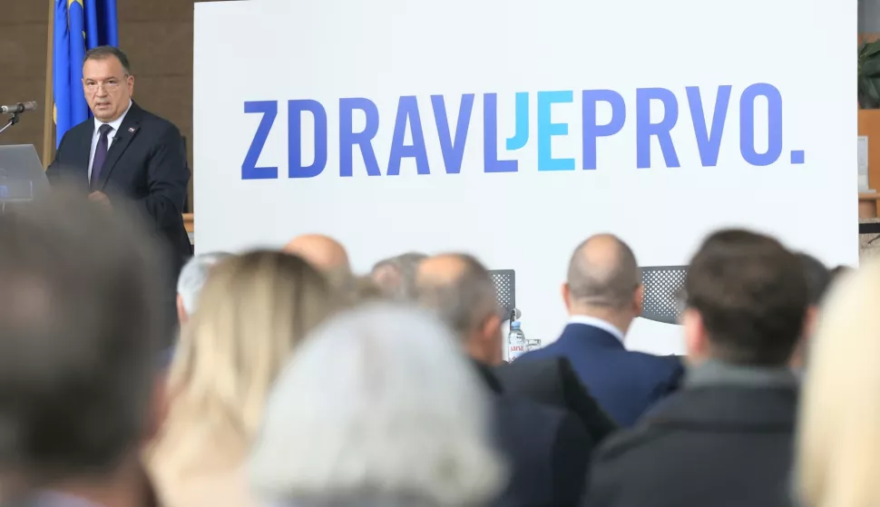 Zagreb.11.11.2024.Ministarstvo zdravstva&nbsp; predstavilo je model organizacije preventivnih zdravstvenih pregleda.Na slici Vili Bero&scaron;.foto HINA/ Tomislav Pavlek/ tp