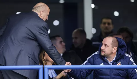 10.03.2024., stadion Maksimir,, Zagreb - Utakmica 26. kola HNL-a&nbsp; GNK Dinamo - NK Slaven Belupo. Velimir Zajec, Danijel Tomacic Photo: Luka stanzl/PIXSELL