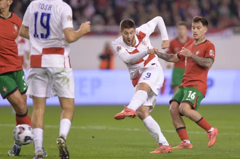 Split, 18.11.2024 - Utakmica 6. kola lige nacija između nogometaša Hrvatske i Portugala. foto HINA/ Mario STRMOTIĆ/ MS 