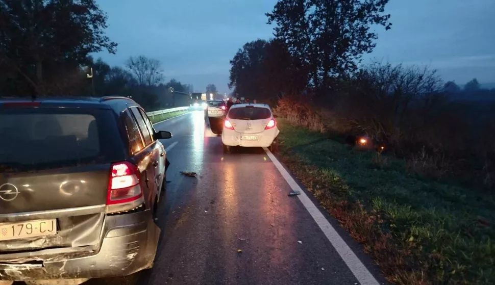 Lančani sudar na Biljskoj cesti