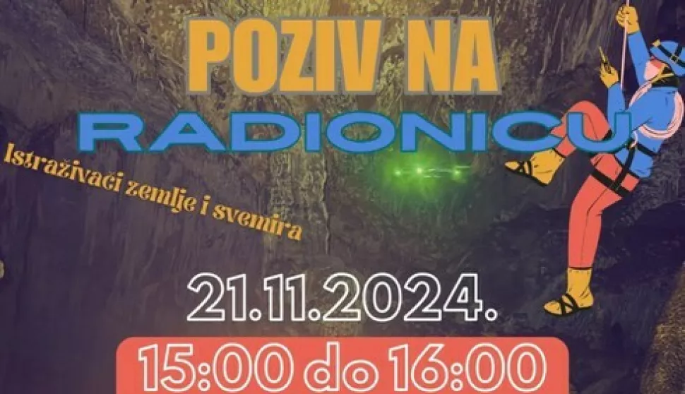 Četiri radionice pod nazivom Istraživači Zemlje i svemira održat će se 21. studenog 2024. godine u Arheološkom muzeju Osijek.