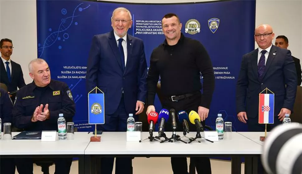 Ministar Božinović, Mirko Filipović i Tomislav Bilandžić