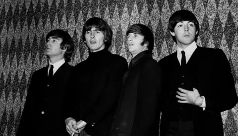 The Beatles - (Left to right) John Lennon, George Harrison, Ringo Starr and Paul McCartney, at a press conference before a show in Gaumont, Kilburn. Photo: Press Association/PIXSELL