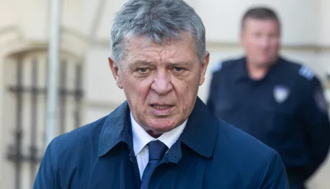 Zagreb, 22.10.2024. - Glavni državni odvjetnik Ivan Turudić održao je konferenciju za medije ispred zgrade DORH-a.Na fotografiji Ivan Turudić.foto HINA/ Edvard &Scaron;U&Scaron;AK/ es