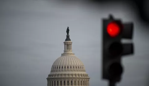 epaselect epa11706452 The US Capitol Building dome, in Washington, DC, USA, 06 November 2024. Republican presidential candidate Donald J. Trump was declared the winner of the 2024 US presidential election over Democratic presidential candidate US Vice President Kamala Harris. EPA/GRAEME SLOAN