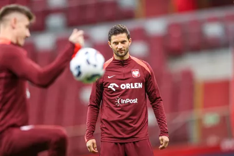 11.10.2024 WARSZAWA - STADION PGE NARODOWYPILKA NOZNA (FOOTBALL)ZGRUPOWANIE REPREZENTACJI POLSKIOFICJALNA KONFERENCJA PRASOWA I TRENING REPREZENTACJI POLSKI PRZED MECZEM Z PORTUGALIA W LIDZE NARODOWNZ BARTOSZ BERESZYNSKIFOTO LUKASZ GROCHALA/CYFRASPORT