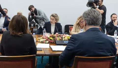 Zagreb, 26.11.2024. - Na saborskom Odboru za zdravstvo i socijalnu politiku saslu&scaron;ana je kandidatkinja za novu ministricu zdravstva &nbsp;Irena Hrstić koju je Odboru predstavio predsjednik Vlade Andrej Plenković, nakon čega su joj zastupnici postavljati pitanja.Na fotografiji Ivana Kekin.foto HINA/ Edvard &Scaron;U&Scaron;AK/ es