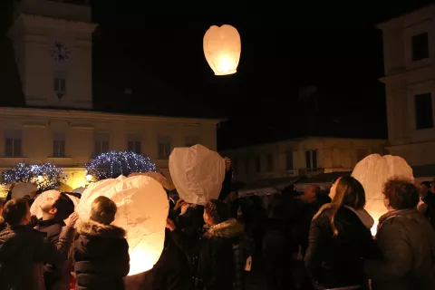 30.11.2018., Osijek, Arheološki muzej - 25. Lampionijada u povodu Dana Grada.Foto: Željko Šepić