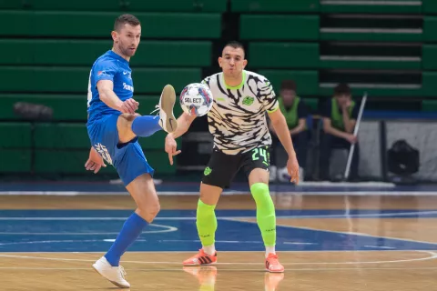 Zagreb, 27.11.2024. - Utakmica 1. kola Elitne runde futsal Lige prvaka Dinamo - Olmissum.foto HINA/ Edvard ŠUŠAK/ es