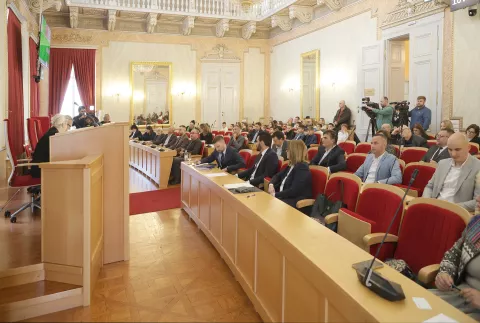 Osijek, 29. 11. 2024., Županijska 4, Velika vijećnica, sjednica Gradskog vijeća  SNIMIO BRUNO JOBST