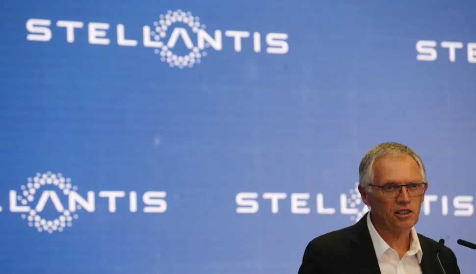 epa11752501 (FILE) - Stellantis CEO Carlos Tavares delivers a speech at the Stellantis manufacturing plant in Kragujevac, Serbia, 22 July 2024 (re-issued 01 December 2024). The Board of Directors of automobile conglomerate Stellantis accepted the resignation of its CEO Carlos Tavares with immediate effect, according to a press released published on 01 December 2024. A new Interim Executive Committee, chaired by Stellatis chairman John Elkann, will in charge until a new CEO is found within the first half of 2025. EPA/ANDREJ CUKIC