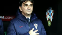 epa10547647 Head coach Zlatko Dalic of Croatia looks on during the UEFA EURO 2024 qualification match between Turkey and Croatia in Bursa, Turkey, 28 March 2023. EPA/Tolga Bozoglu