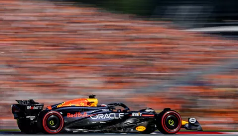 epa11443471 Red Bull Racing driver Max Verstappen of Netherlands in action during the Sprint Qualifying, in Spielberg, Austria, 28 June 2024. The 2024 Formula 1 Austrian Grand Prix will be held at the Red Bull Ring racetrack on 30 June. EPA/MARTIN DIVISEK